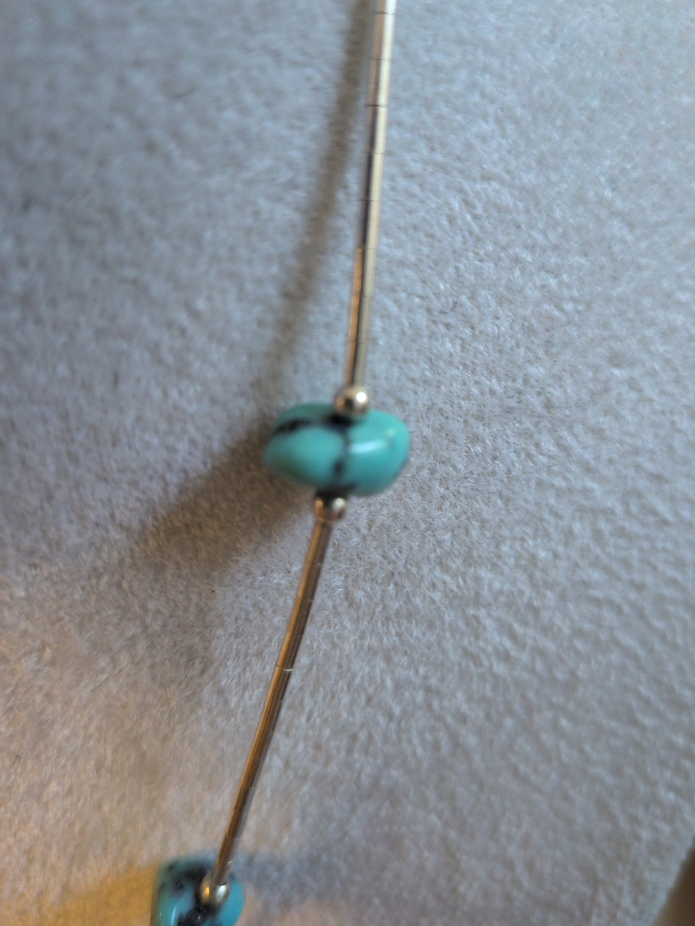 Turquoise Stone Beads - Elegant Minimalist - Picture 3 of 3